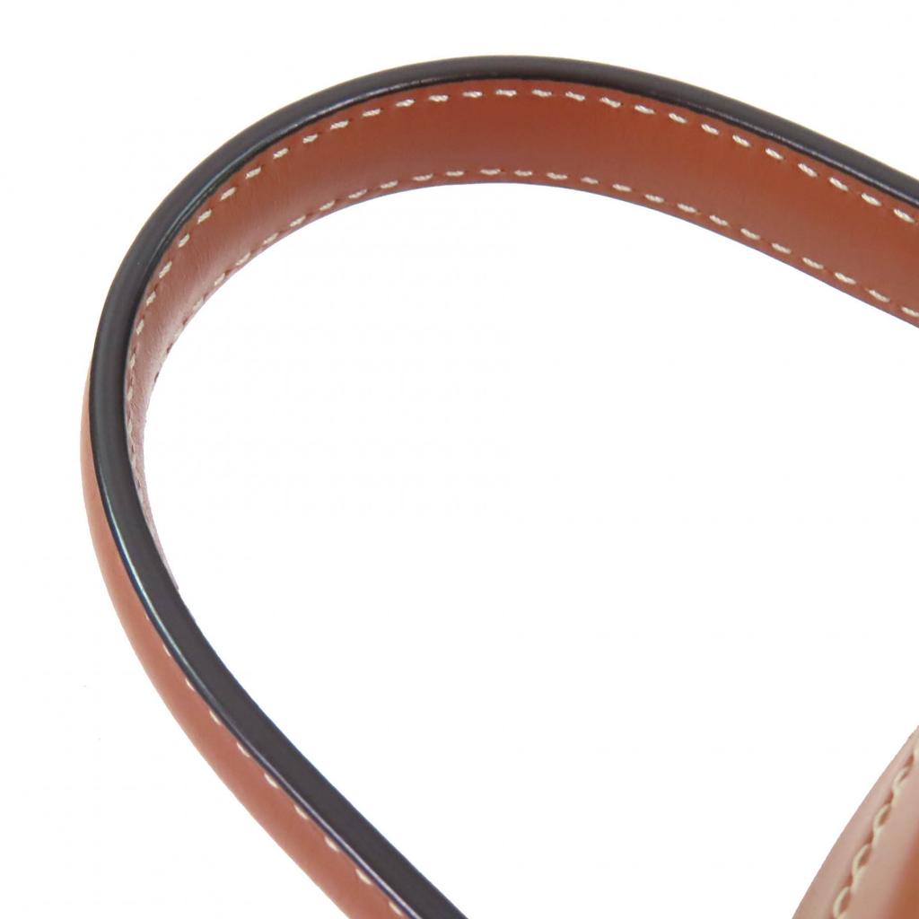 CELINE Handbag Oval Menodiaire Cuir Triomphe Smooth scarf skin Tan 198613 Used