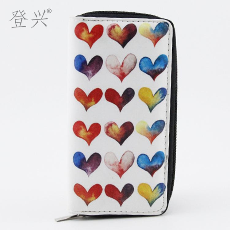 

Новый полосатый кошелек LOVE длинный из ПУ, кошелек