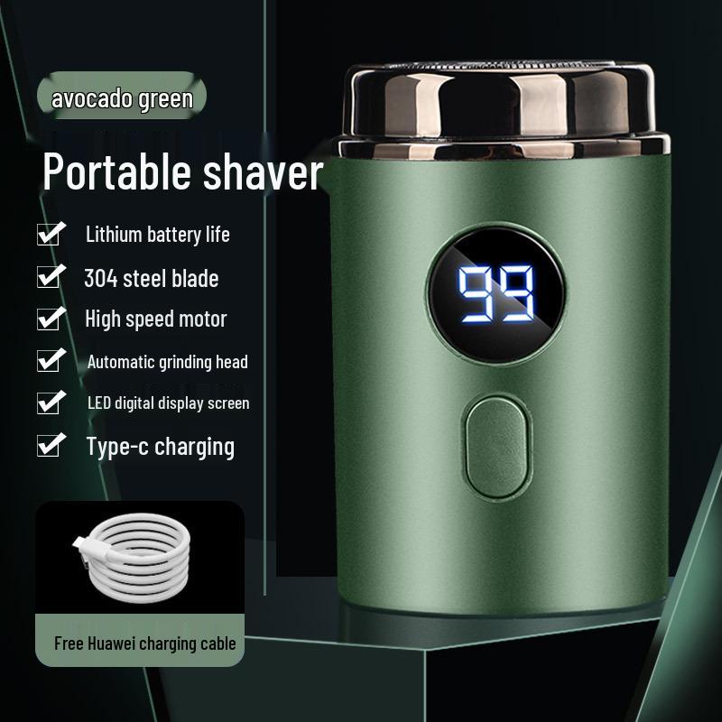 2023 Rechargeable Electric Mini Shaver for Men - Silent, Full Body, and Car Compatible
