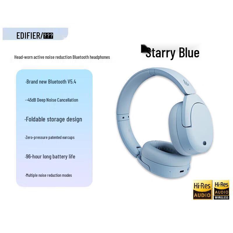 

Edifier W830NB Over-Ear Active Noise Cancelling Bluetooth Headphones
