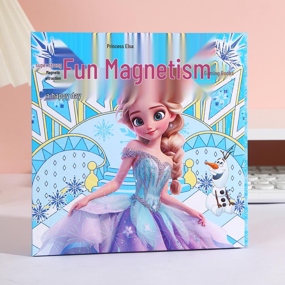 

Замечательная книга с магнитными наклейками для девочек «Платье принцессы Эльзы Моко»