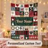Wall Hanging TapestryChristmas Custom Name Print Art For Indoor Home Room Decoration Holiday Gift