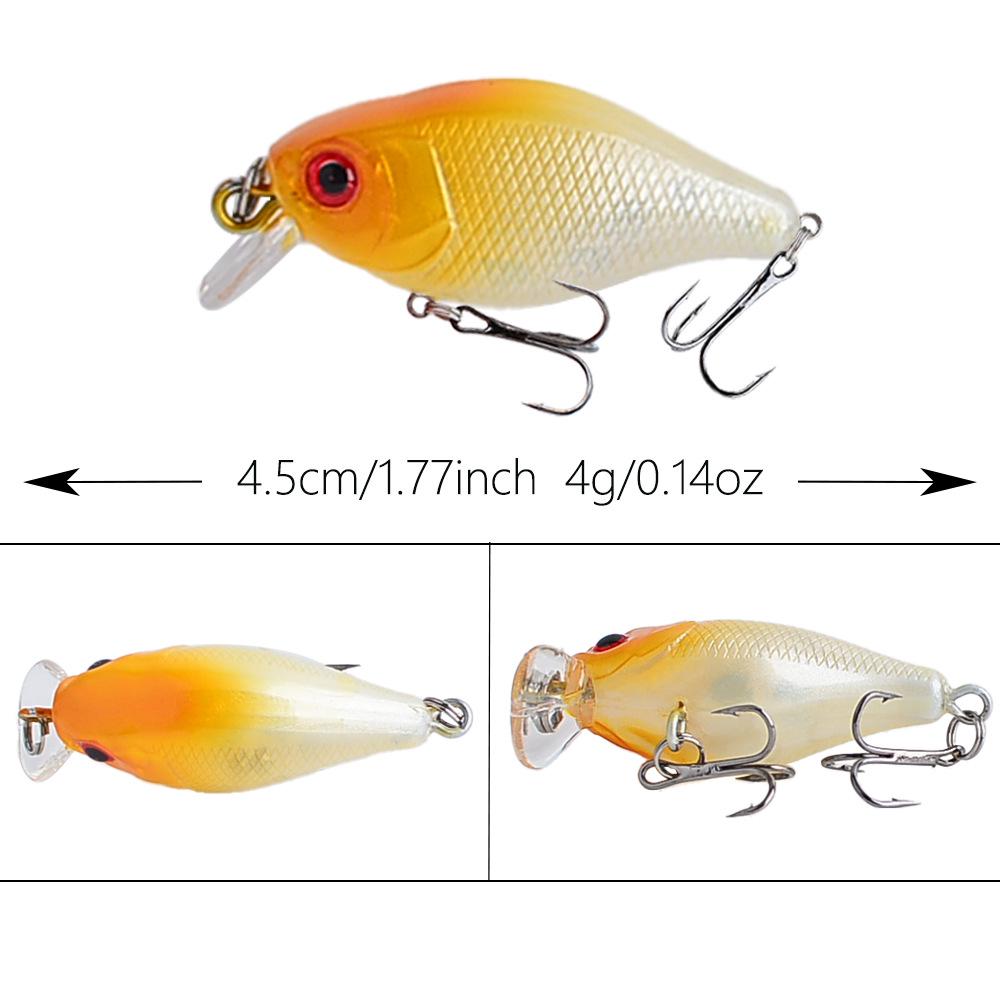 Small Floating Rock Fat Guy Fishing Lure - 4.5cm/4g Simulated Bait for Asp and Bass