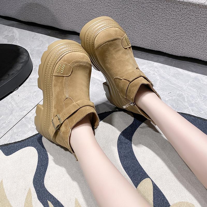 Fashion Women's Ankle Boots High Heels Platform Shoes Woman Winter Boots Designer Dress Women Snow Botas 2025 Trend New Zapatos Female