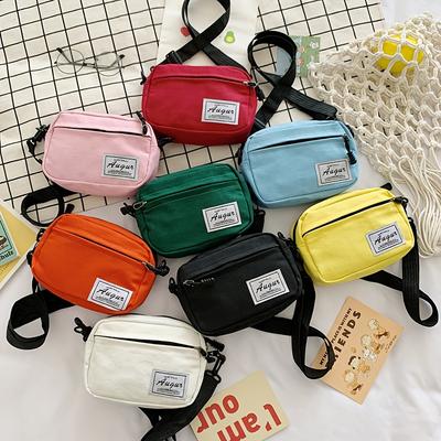 Crossbody Bag for Women Multi-Color Minimalist Design with Adjustable Strap Zip Closure & Polyester Lining Versatile Casual Shoulder Purse