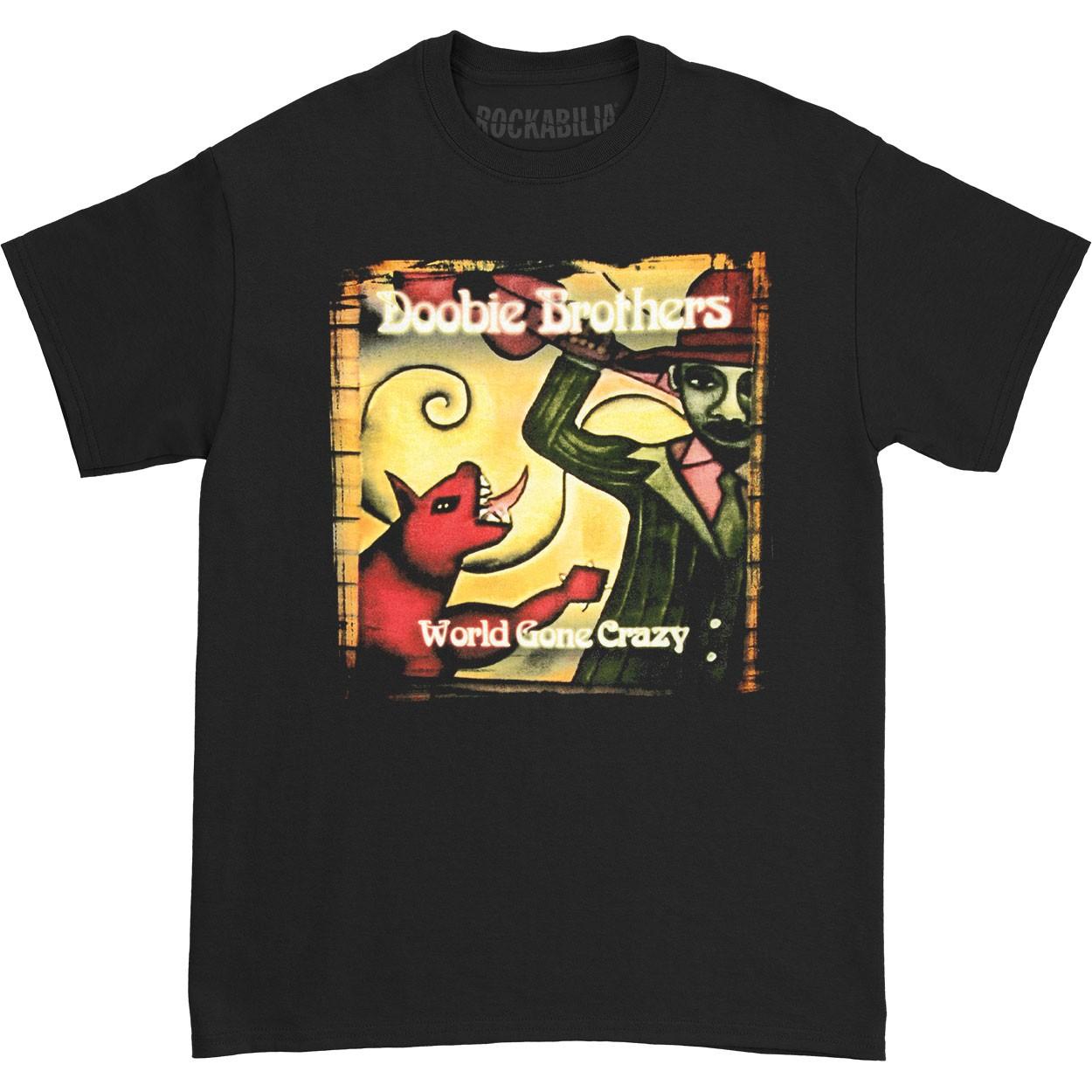 Men s Doobie Brothers Original World Gone Crazy 2010 Tour Concert T-shirt 4XL