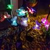 1PC 6LED Solar Butterfly Garden Stake Lights Outdoor Waterproof Solar Powered Decorative Light for Yard Patio Pathway Decoration