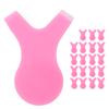 20pcs Eyelash Lift Brush Y Shape Eyelash Grafting Comb Curler AntiSlip Lash Perming Tool(Pink )