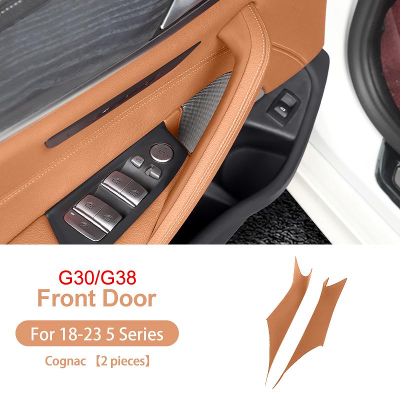 2025 Chaud 2PCS Poignée de tirage intérieure de porte de voiture Panneau de tirage Garnitures de protection Accessoires Auto Convient Pour BMW Série 5 G30 G38 2018-2023 Auto Acc