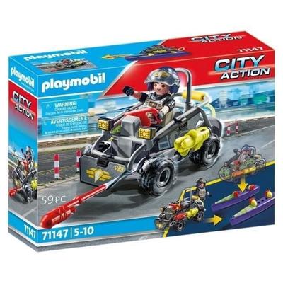 Playmobil 71147 Bandit's Transformable Quad, Police Elite Unit, City Action, From 5 Years