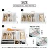 WoRefCra Cutlery Case, 4-Sided Expandable, Adjustable Drawer Dividers, Removable Cutlery Tray, Easy To Clean, 27-50cm Long X 20-50cm Wide X 4.8cm High