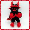 Roblox Forsaken Guest 666 Plush Toy Black Red Horned Soft Stuffed Game Character Doll Collectible Gift For Roblox Fans
