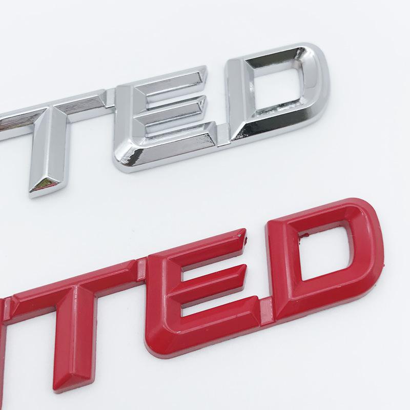 LIMITED Metal Word Mark Grand Cherokee Four-wheel Drive Tail Mark Car Personalized Modification Car Sticker One-piece Modification Car Mark