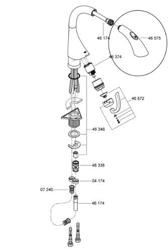 46575000 GROHE K4 Faucet Spray Head GROHE (GROHE Authorized Dealer Online Store)