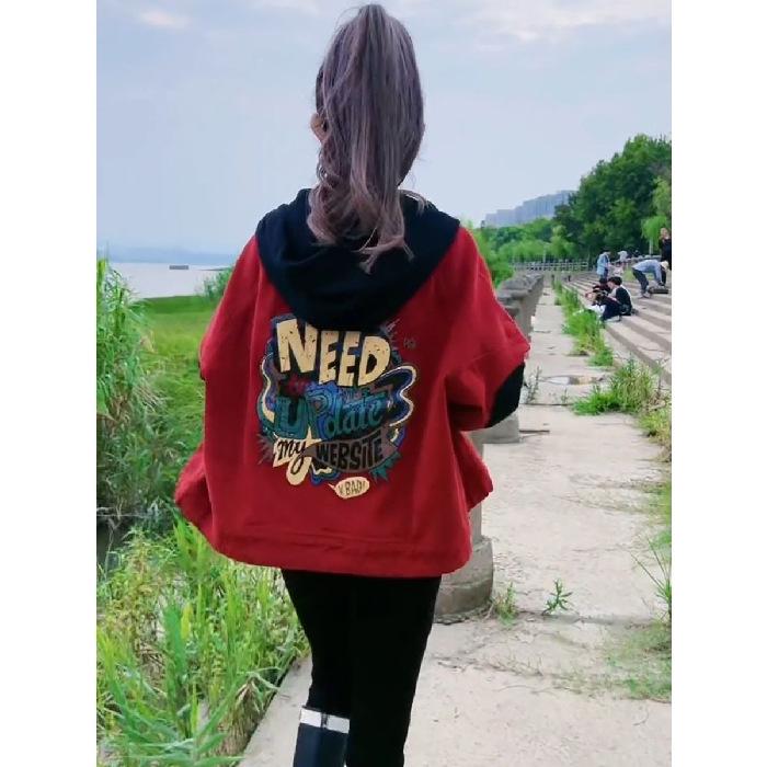 

2023 Women s High-End Fleece-Lined Hooded Jacket: Korean Style Thickened Cotton Coat for Autumn/Winter XL