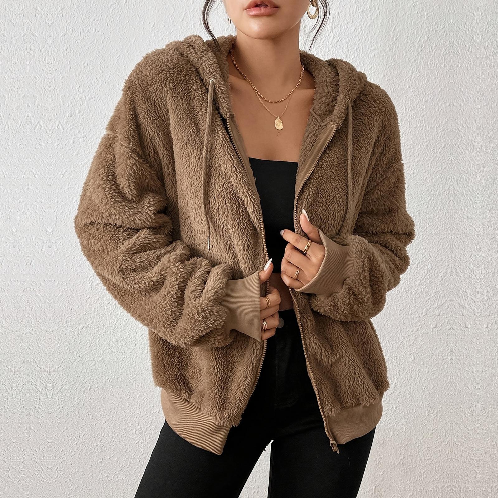 

Женская укороченная куртка из искусственной замши, повседневная, легкая, осенняя мода, зимние пальто, верхняя одежда, одежда S хаки