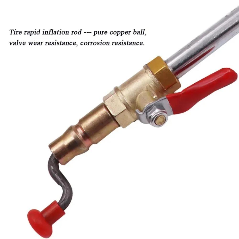 1Set Truck Tire Inflation Nozzle Quick Inflation Rod Manual Inflation Rod  Inflation Nozzle Universal Gas Filling Rod