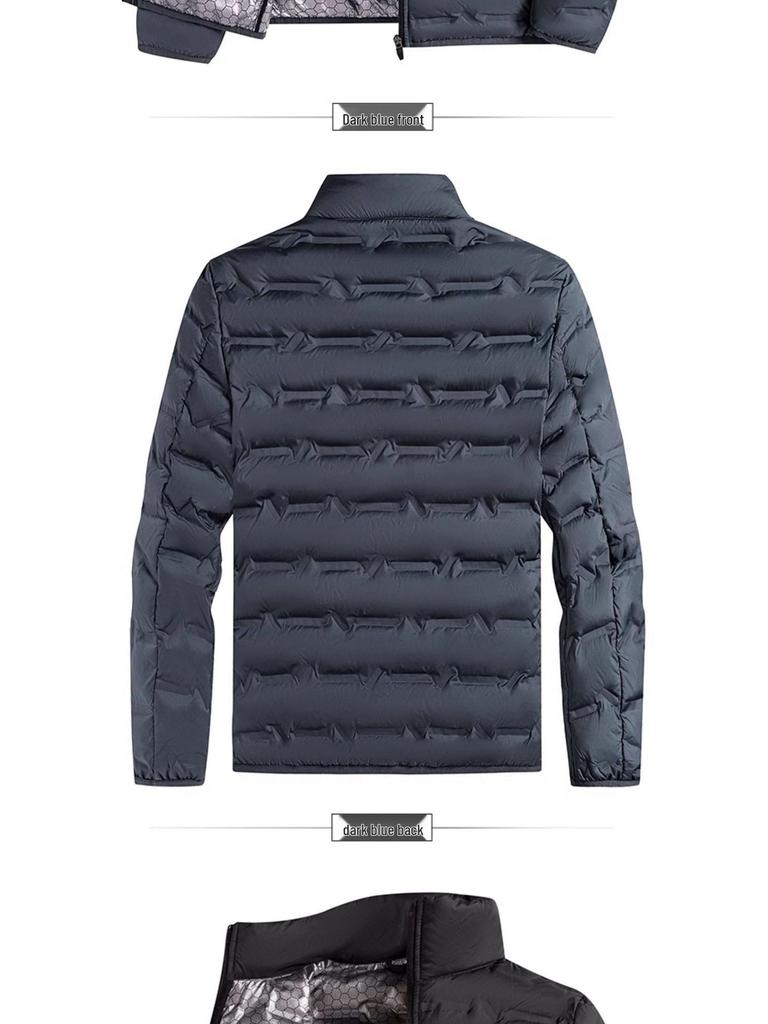 Graphene Lightweight Down Jacket with Stand-Up Collar – Men’s & Women's Autumn/Winter 80% White Duck Down Coat.