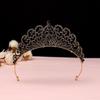 Bridal Hair Accessories Luxurious Crystal Korean Crown Baroque Retro Black Hair Accessories Bestie Birthday Gift