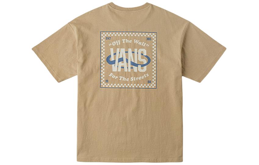 Vans T Shirts Men's Brown Crew Neck Moderate VN000GS14MG