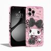 Sanrio Kuromi Cartoon Case for iPhone 17 Air 14 X 13 11 15 Plus XR 16 Pro Max 12 Hard Phone Cover
