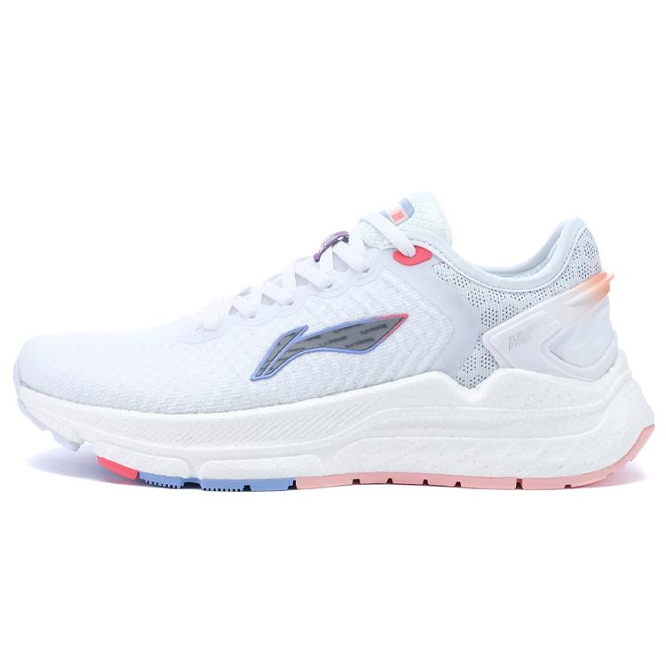 New LINING Furious Rider 5.0 Casual Shoes Women's Low Top Standard White/Light Iris Purple ARZR002-9