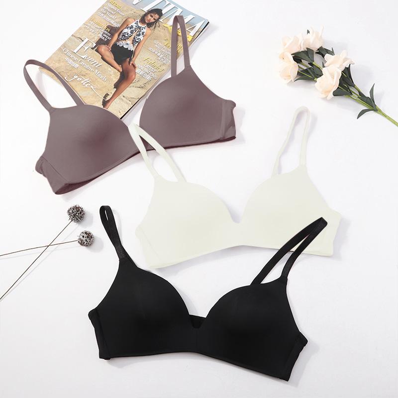 1/3PCS Sexy Bra for Women Wire Free Push Up Bra Brassiere Female Underwear Smooth Fabric Seamless Design Lingerie