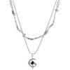 Double-layer Mangxing Necklace Light Luxury Premium Design Sweet Cool Cross Necklace Female Hip Hop Versatile Clavicle Chain 2026