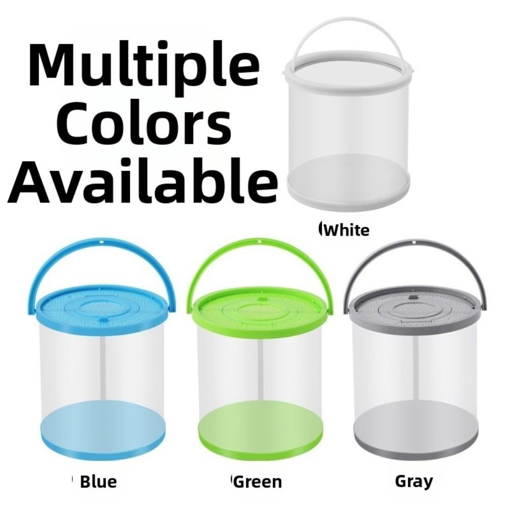 With Cover Plastic Fish Tank Small Size Fish Transport Bucket Foldable Aquarium  Fish Transport