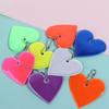 PVC Material Reflector Keyrings Multi-functional Heart Shap Keychain Reflective Pendant  Jackets