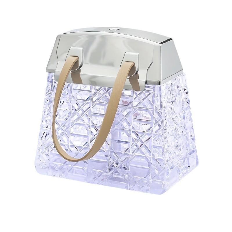 Kristalltasche Luftbefeuchter 300ML USB Wiederaufladbar Aroma Diffusor Ätherische Öle Farblichte Nebelsprüher für Zuhause Schlafzimmer Geschenk