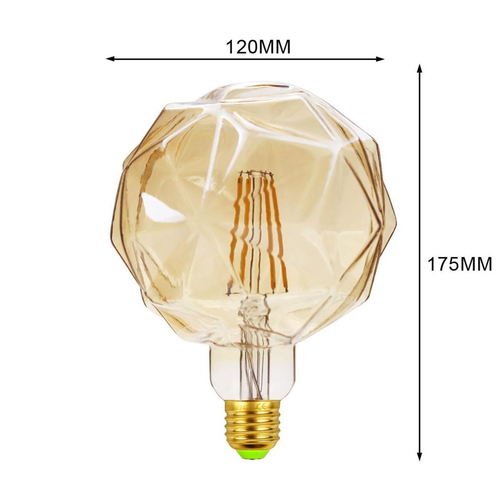 Led Bulb Special Shaped 220v Filament G125 Clear Vintage Bulbs Decorative Retro E27 Warm White Gold Lighting 2700k Edison