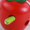 Worm Eat Fruit Worm Eat Fruit Educational Toy Pear Pear Funny Wooden Threading Toys  Toy Gifts