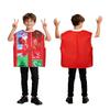Kids Santa Claus Christmas Costume with Candy Cane Gift Box - Perfect for Parties and Performances