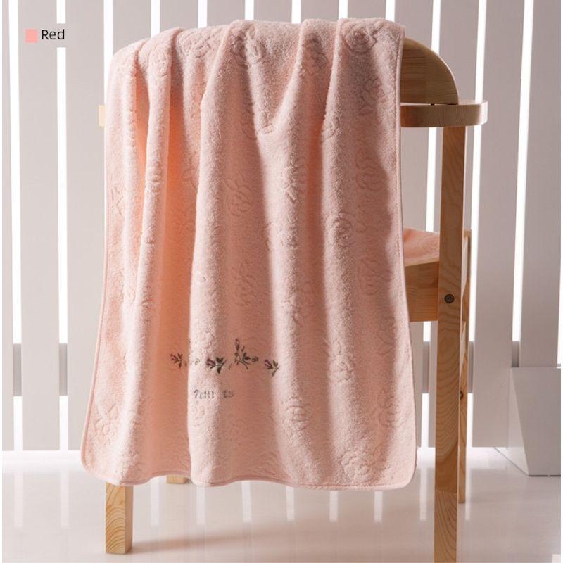 

Jinhao Трехмерное полотенце Спиральная тканевая окантовка Вышивка Red 1 Bar 130x65cm