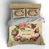Biblical Floral Set For Home Decor Kid'S And Adults' Bedroom Decor, Exquisite Three-Piece Bedding Set Gift
