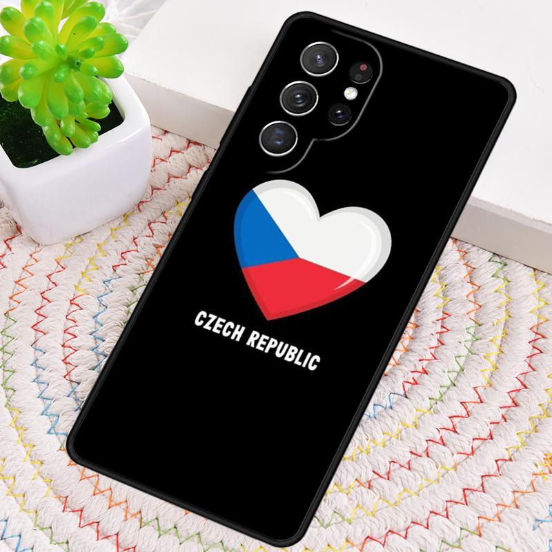 Czech Republic Flag Phone Case for Samsung Galaxy note 10 pro S26 Ultra S23 S24 FE S25 S21 S22 PLUS shockproof Cove