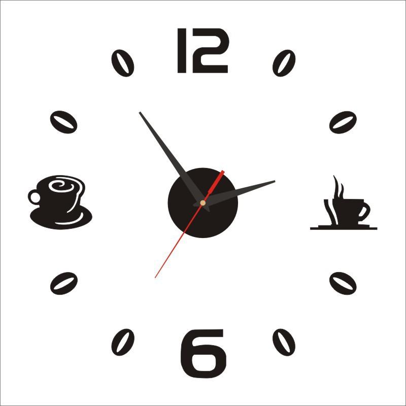 Creative Living Room Wall Clock 3D DIY Clock Digital Clock Art Clock Interesting Decorative Wall Sticker 3D Wall Clock