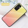 For Samsung Galaxy A25 A 25 5G deksel Gradient Aurora herdet glass myk ramme bakdeksel Telefonveske