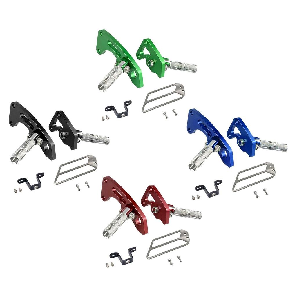 2x Podnóżki Tylne Pasażera Motocykla Podesty Wymienia Komponent Naprawa Łatwa Instalacja Składane Podnóżki dla Klx230