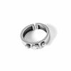 Sterling 925 Elegant Silver Open Finger Ring For Women Fashionable Ins Design