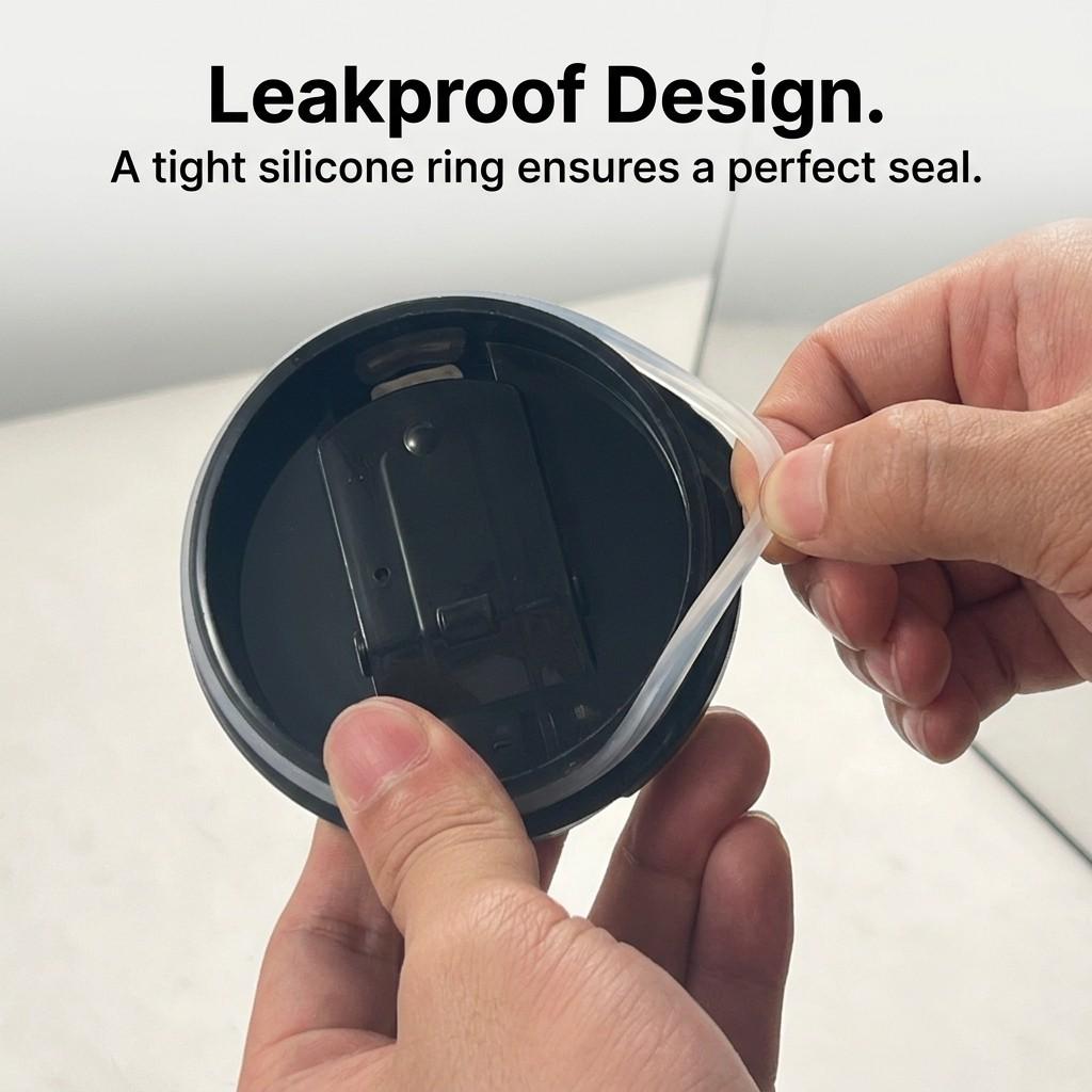 Double-Layer Insulated Coffee Cup With Handle Portable Leak-proof Coffee Mug 304 Stainless Steel Thermal Water Cup For Students