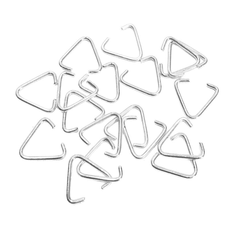 100 Pieces Alloy for Triangle Open Jump Ring Split Ring Connector Clasp Hook DIY Findings For Jewelry Making Accessories