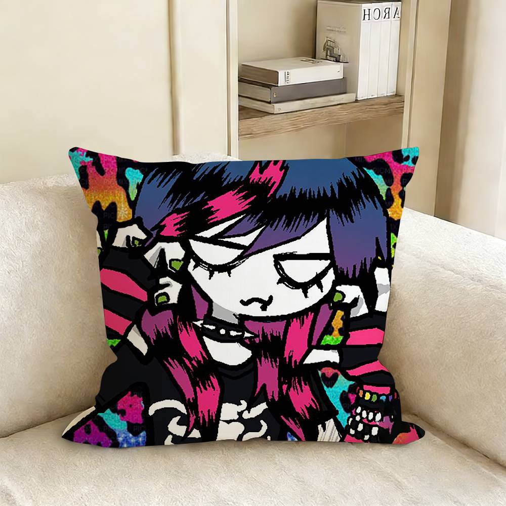 EEmo SSubculture Art Pillow Cover Sofa Cushion Cover Home Room Decoration Children Gift
