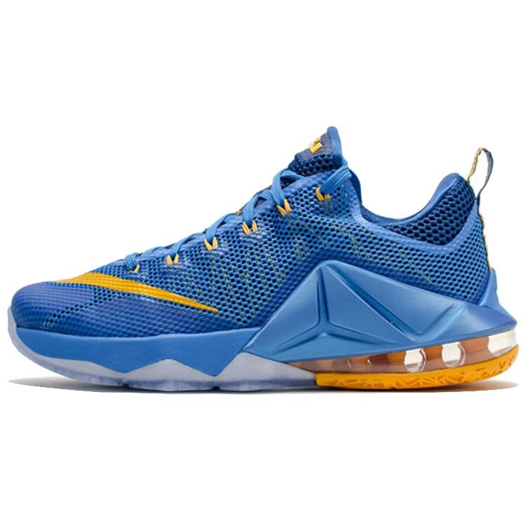 New Nike LeBron Xii Low Photo Blue/Unvrsty Gold/Gym Blue 724557-484
