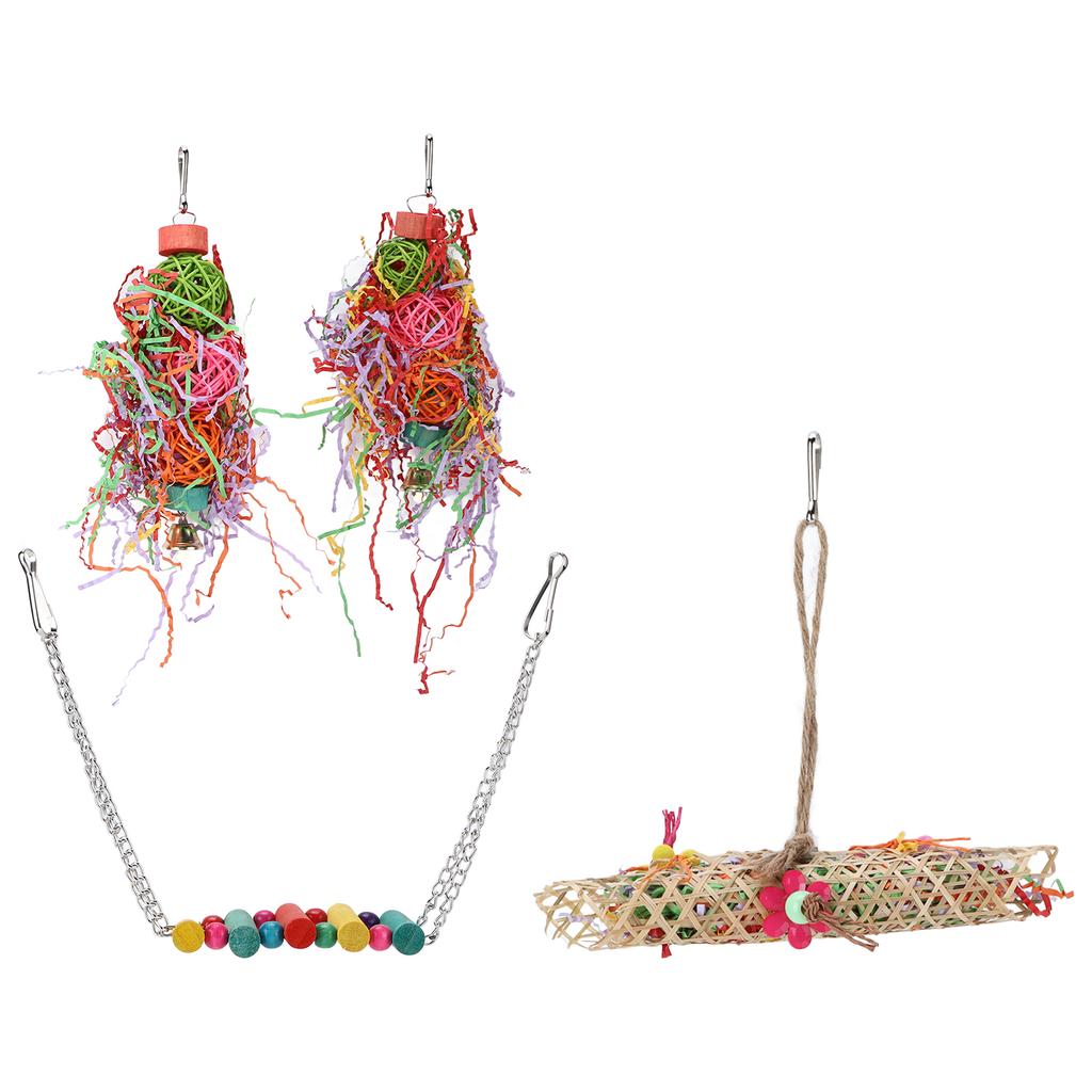 Spielzeug zum Zerkleinern von Vögeln, zum Kauen von Vögeln, zum Aufhängen von Spielzeugen für kleine Sittiche, Nymphensittiche, Wellensittiche