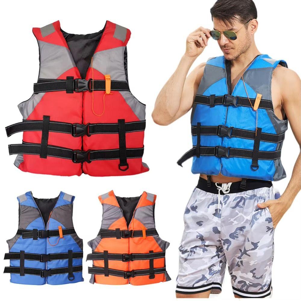 Safety Straps Adults Life Jacket Waterproof Aid Safety Jacket Water Sport Vest  Lifesaving