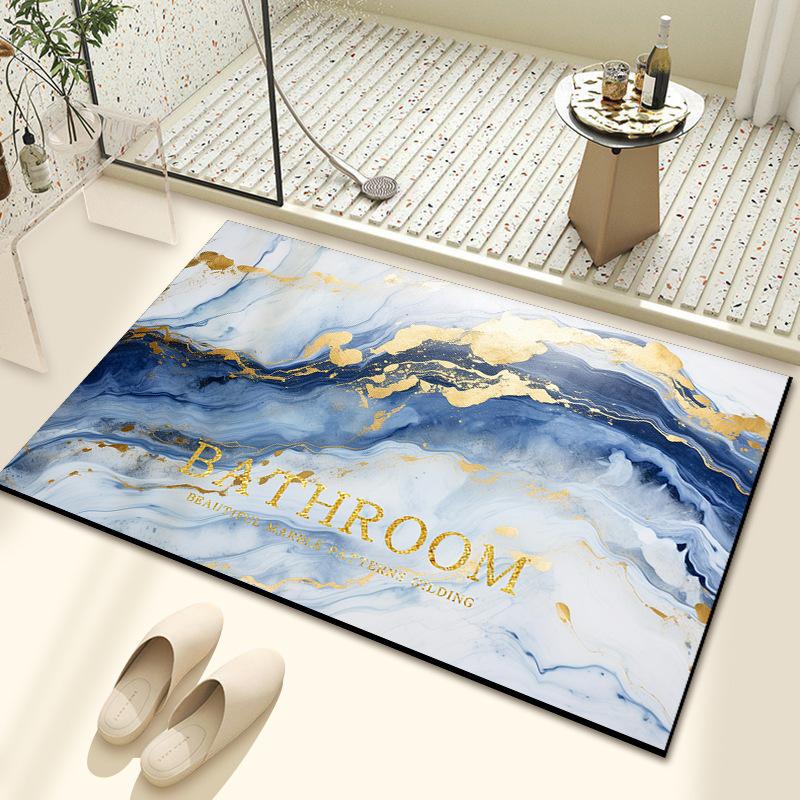 Diatom Mud Bath Absorbent Mat Household Simple Toilet Toilet Door Cushion Absorbent Non-slip Quick Drying Mat