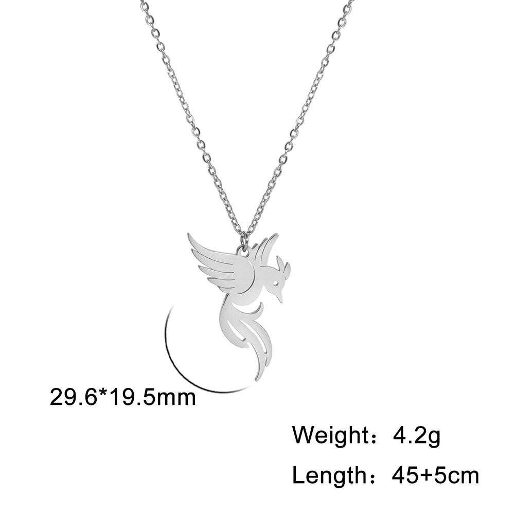 Cazador Stainless Steel Animal Pendant Necklace Cute Cat Dog Pet Whale Elephant Fish Penguin Necklaces Jewelry Gift for Women