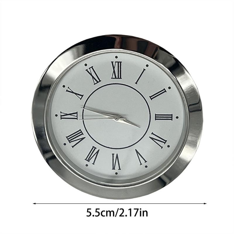 55MM Roman Silver Clock Head With Inlaid Craftsmanships Elegant Alloys For Home Office Store Decoration Corrosions Resistant